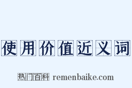 使用价值近义词是什么意思的图片